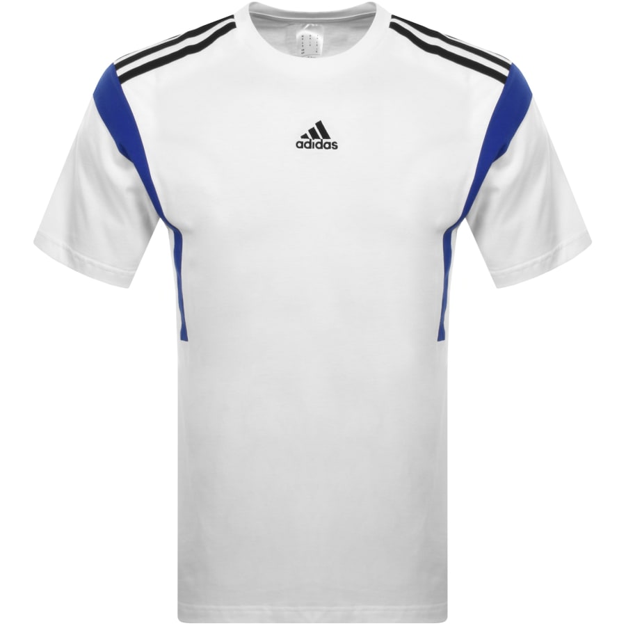Adidas Sportswear Colour Block T Shirt White male Medium